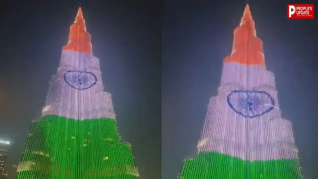 दुबई में दिखा भारत का जलवा! 828 मीटर ऊंचा बुर्ज खलीफा तिरंगे के रंगों में चमका, देखें शानदार नजारा