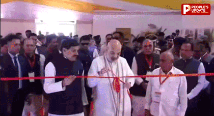 Amit Shah Bhopal Visit: 5 गाड़ियों के काफिले के साथ पहुंचे गृह मंत्री, न्याय संहिता प्रदर्शनी का किया उद्घाटन