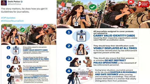 Delhi Police Journalist Guidelines: पत्रकारों के लिए नई गाइडलाइन जारी, पुलिस से दूरी और प्रेस आईडी को लेकर दिए निर्देश
